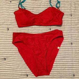 Summersalt voyager bikini top and mid rise bottom